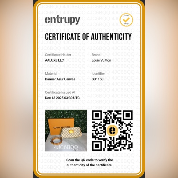 Louis Vuitton Damier Azur Eva Crossbody Bag Authentic Full Set with COA - Picture 15 of 15